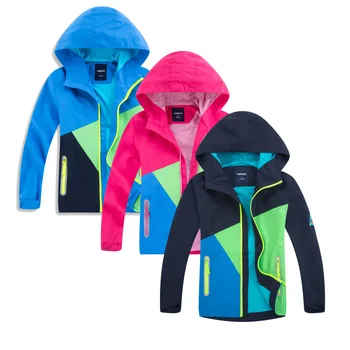 

2020 Spring Jacket Children's Clothes Girls Coat Windbreaker Outerwear Kids Polar Fleece Windproof T36