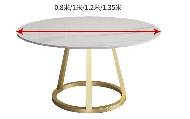 Мраморный обеденный стол в скандинавском стиле современный минималистичный обеденный стол и стул сочетание круглый стол домашний обеденный стол свет роскошный wroug