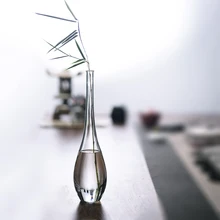 Современный стиль, аккуратная стеклянная Цветочная ваза, стеклянная Цветочная бутылка для украшения стола, обустройство дома, китайский стиль Таос