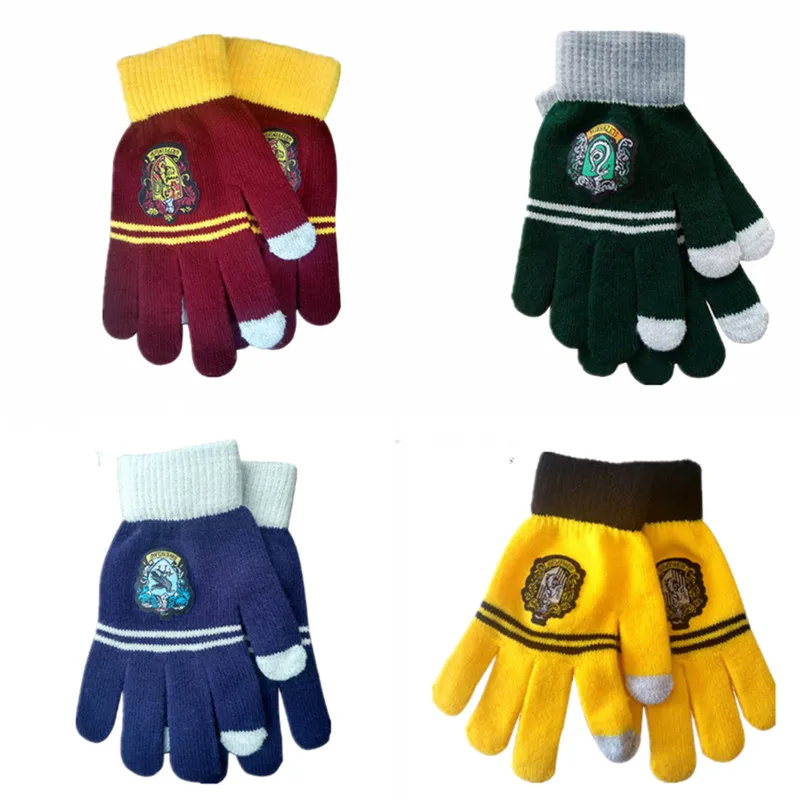 

Christmas Gifts Adult Children's Gloves Gryffindor Slytherin Hufflepuff Ravenclaw Scarf Cosplay Costume Halloween Gift Tie Scarf