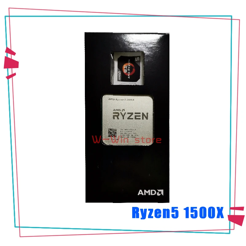 Процессор AMD Ryzen 5 1500X R5 1500X3,5 ГГц четырехъядерный Восьмиядерный процессор L3 = 16 м 65 Вт YD150XBBM4GAE разъем AM4 с вентилятором кулера