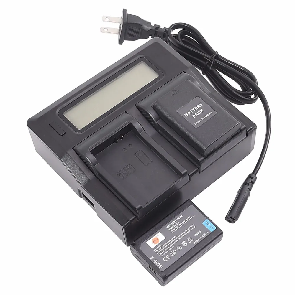 2Battery1LCDCharger 1800 мАч, 3 шт., 7,4 В, IA-BP1310, BP1310, DSTE, батарея для камеры, ЖК-дисплей, двойное зарядное устройство для samsung NX5, NX10, NX11, NX20, NX100 - Цвет: 2Battery1LCDCharger