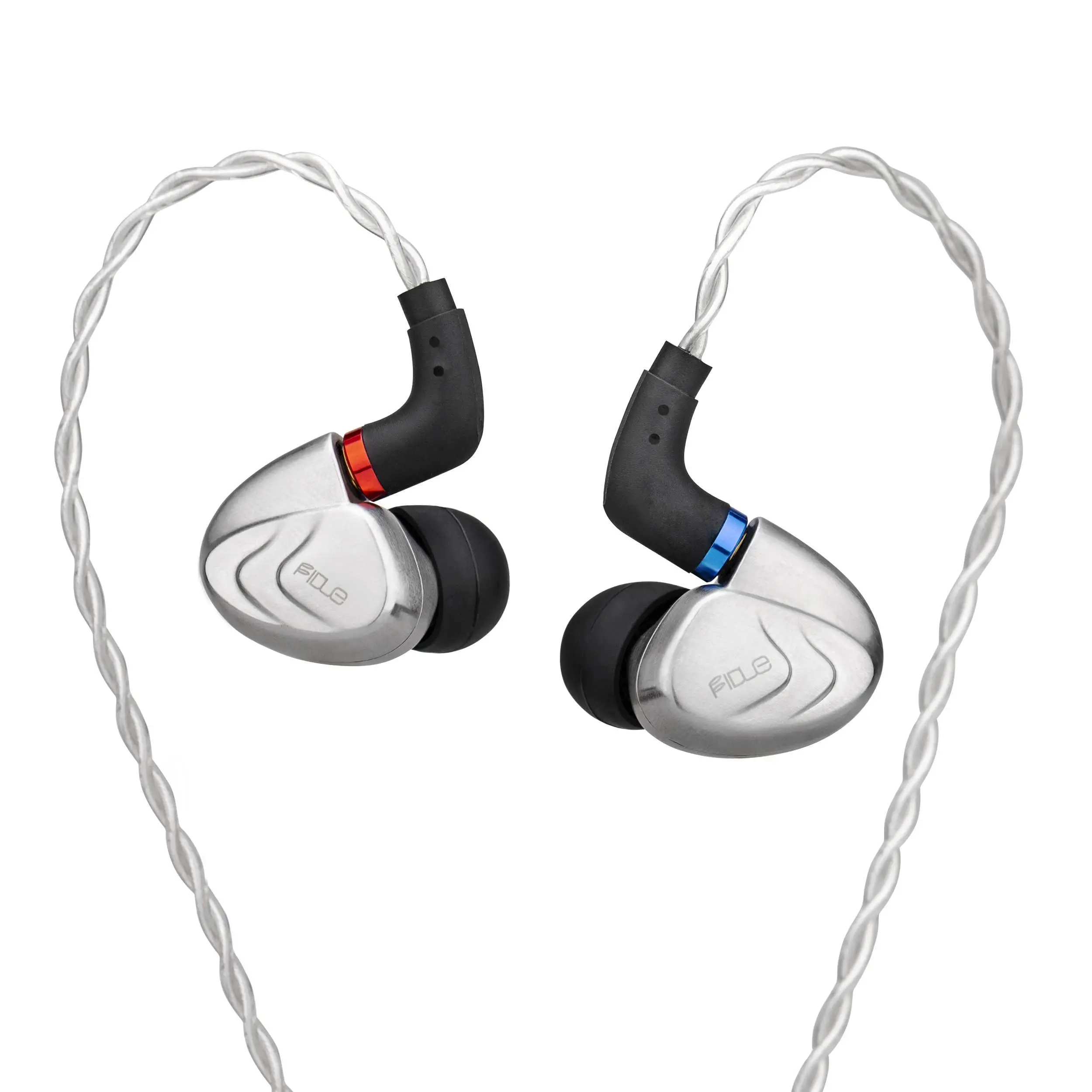 Fidue Asteroid Dual Dynamic Graphene Piezoelectric Ceramic Metal HIFI Music Monitor Audiophile MMCX Earphones Earbuds Hana Rouge