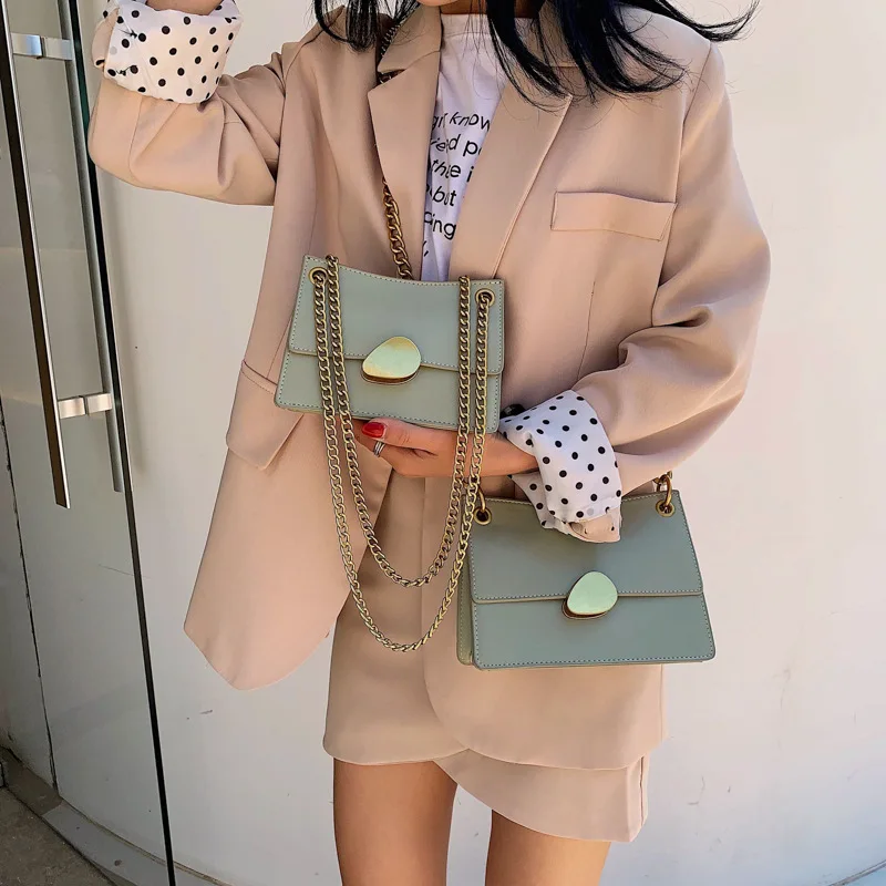 

On the new net red bag women 2019 new summer irregular chain small square bag girl shoulder Messenger bag