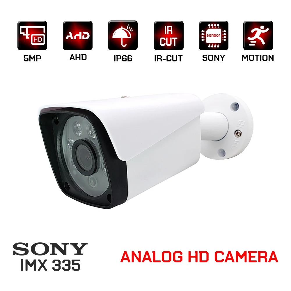 1080P SONY IMX323/335 ahd камера 2MP 5MP cctv видеонаблюдение безопасности наружная Водонепроницаемая пуля аналоговые камеры для дома|Камеры видеонаблюдения| | АлиЭкспресс