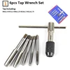 6/8/9pcs M3-M12 Tap Wrench Drill Set Hand Tapping Tools Metric Screw Thread Tap Twist Drill Bit Wrench Set ► Photo 2/6