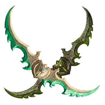 

Cos WOW Illidan Stormrage Warglaive of Azzinoth Game weapon cospaly props 125cm 6.5kg