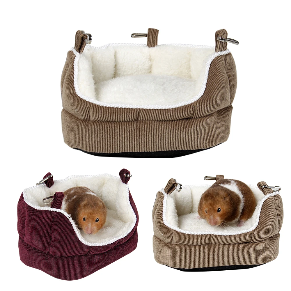 

Soft Hamster Cage Nest House Warm Small Pet Hanging Bed For Hamster Rat Guinea Pig Squirrel Small Animals Hammock
