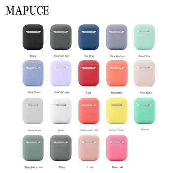 

In Stocks New Silicone Cases for Airpods1 2nd Luxury Protective Earphone Cover Case for Apple Airpods Case 1&2 Shockproof Sleeve