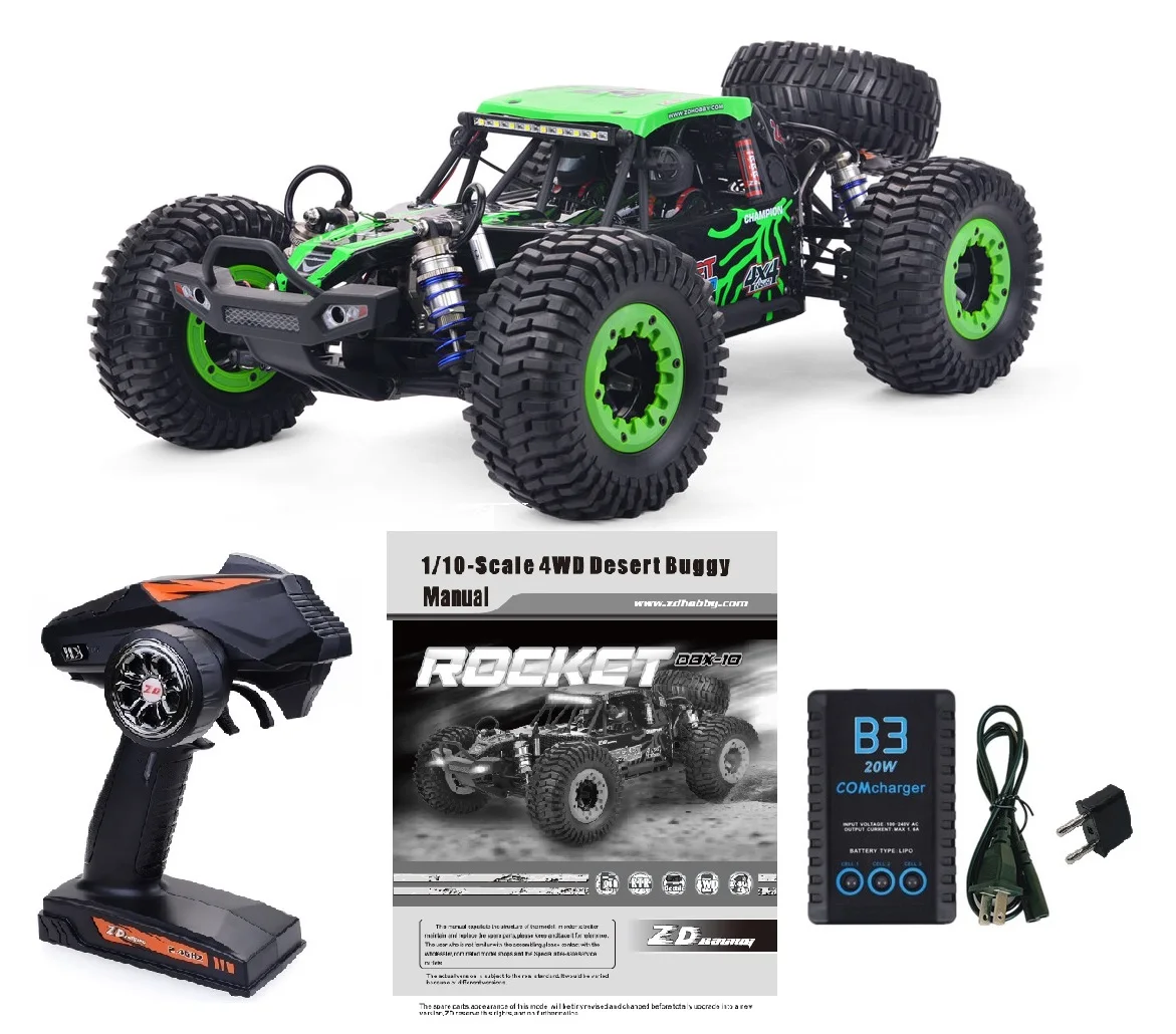 Zd Racing Rocket Dbx-10 1/10 4Wd 80 Km/H 2.4G Motore Brushless Ad Alta Velocità Telecomando Auto Deserto Fuoristrada-Rtr Brushless
