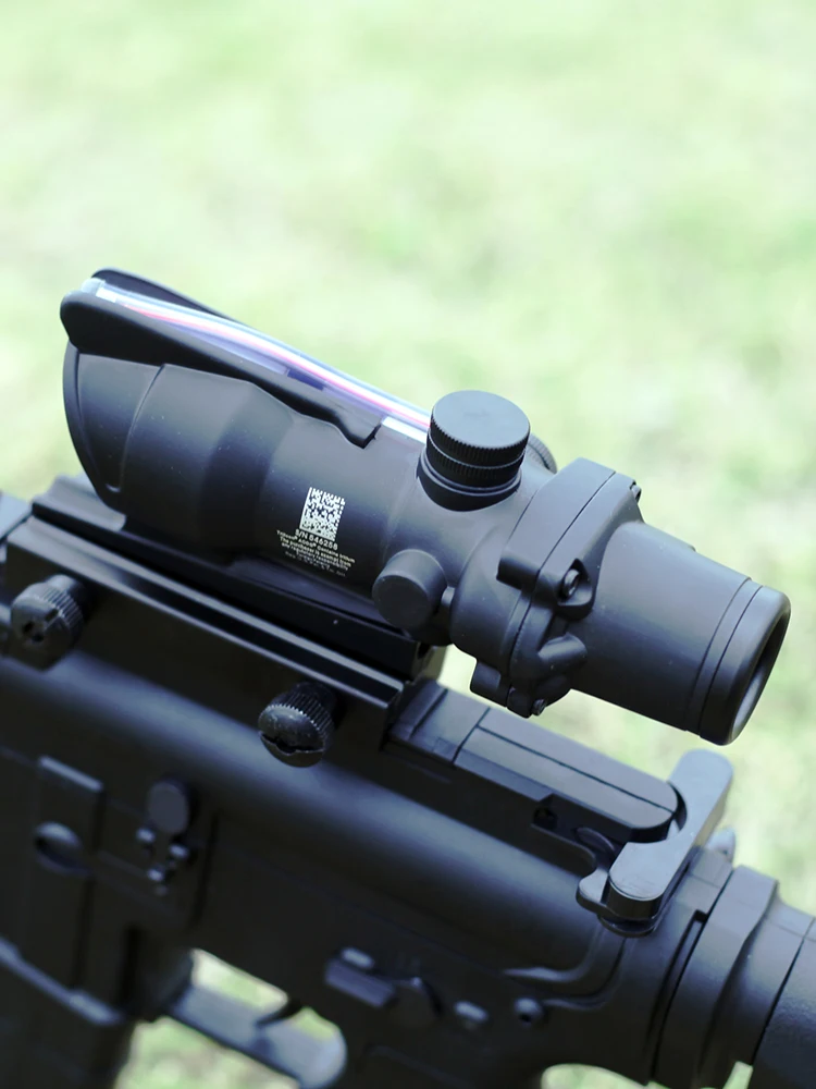 ACOG 4X32 оптический прицел с красной точкой тактика волокно охотничий винтовка