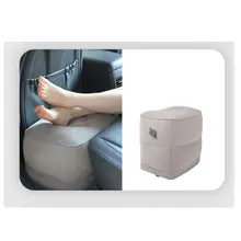 Inflatable Travel Footrest Pillow Foot Leg Rest Travel Pillow for Airplane Car Inflatable Foot Pad car accessories