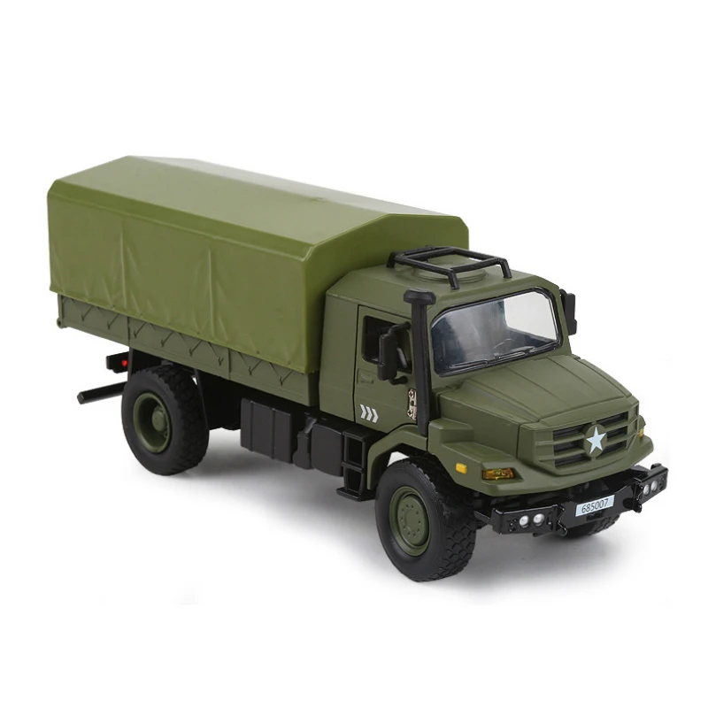 

Model of Alloy Toy Car for Children Military Trucks Off-road Vehicles Simulated Transport Vehicle Collection of Furnishings