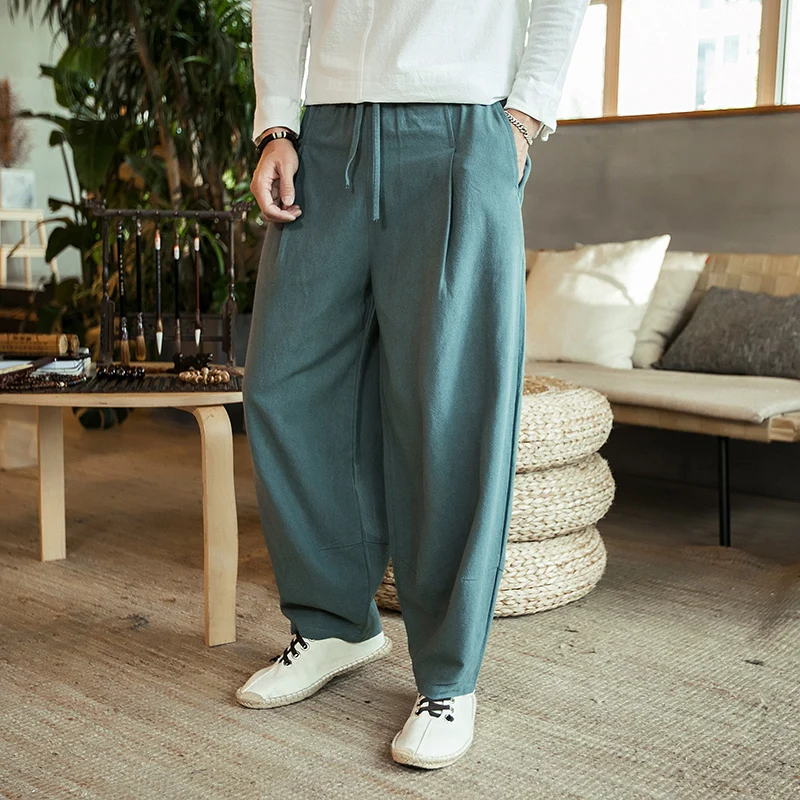 Streetwear Men's Joggers Sweatpants Loose Men Harem Pants Harajuku Style Ankle-Length Trousers Woman Wied Leg Pants Big Size 5XL