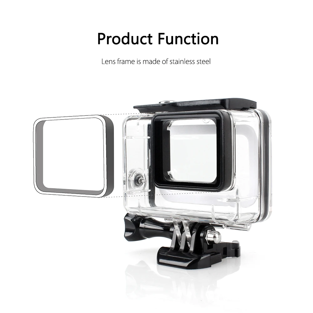 Vamson для Gopro Hero 7 6 5 Черный Водонепроницаемый защитный корпус чехол Аксессуары для дайвинга комплект для Gopro Hero 7 серебристо-белый VP630