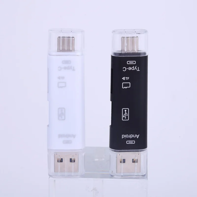 3 в 1 type-C кард-ридер Micro usb type-C флэш-накопитель адаптер разъем Высокоскоростной TF кард-ридер для ПК компьютер телефон