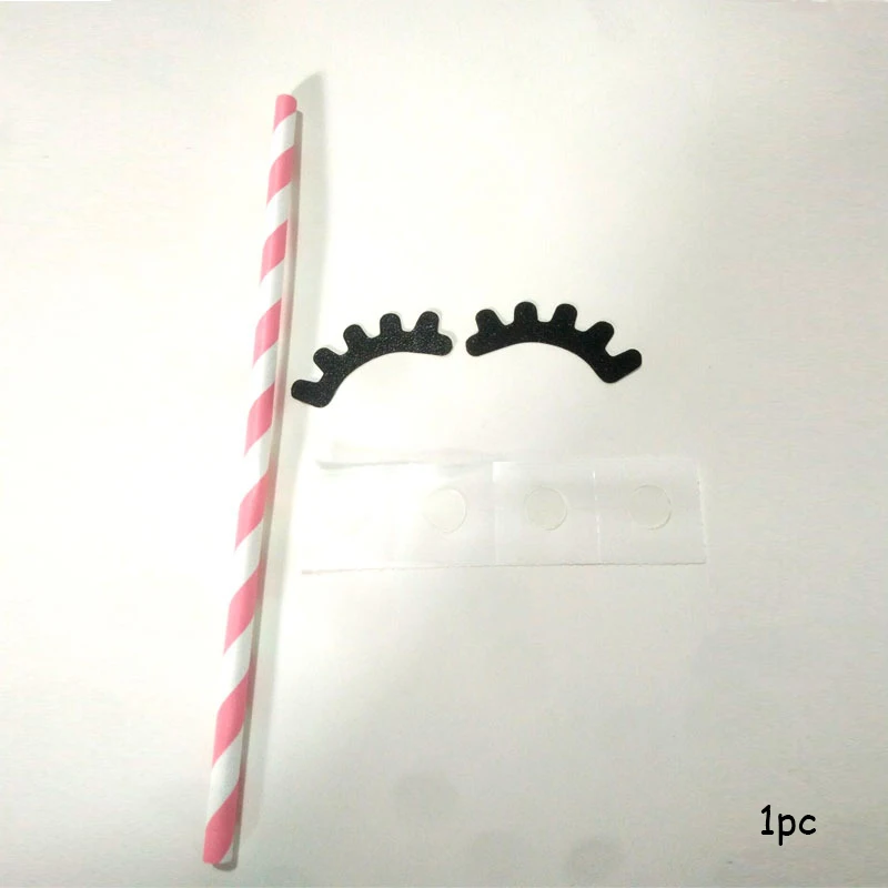 Eyelash pipette 1pc 123 вечерние Единорог Рог ресницы уха Дети День рождения Единорог украшения детский душ DIY вечерние фоновые принадлежности - Цвет: Eyelash pipette 1pc