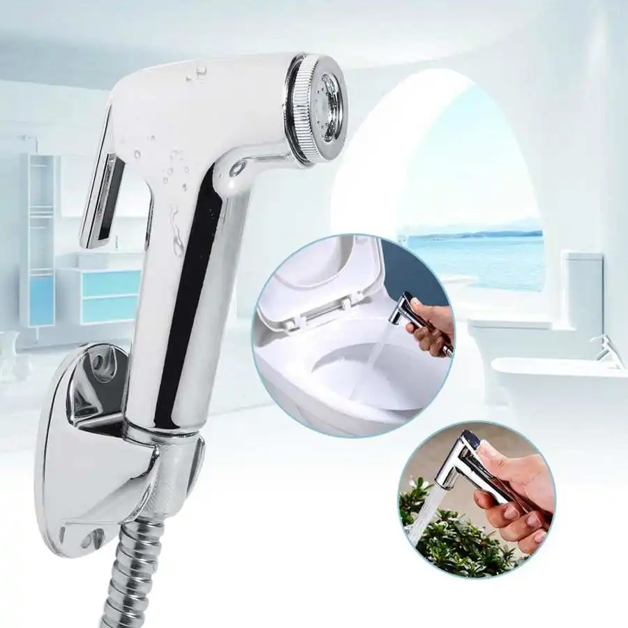 

Home Wash Bidet Sprayer Set Car Hand Held Easy Install ABS Pet Toilet Bathroom Shower Diaper Cleaning Hose Holder