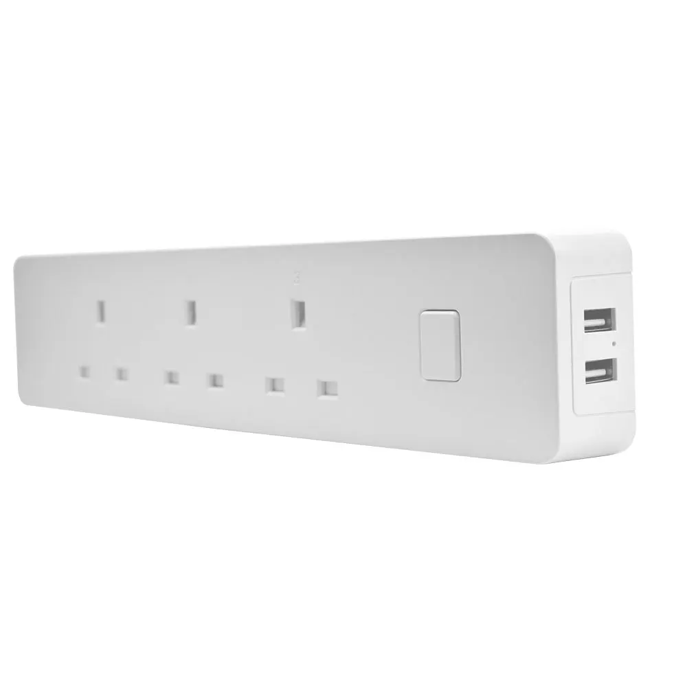 WiFi Smart power Strip 3AC EU/Британский магазин 2USB зарядное устройство удлинитель приложение дистанционное управление синхронизация голоса для Alexa Google Home