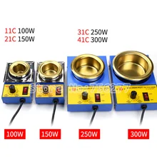 100 Вт 150 Вт 250 Вт 300 Вт бессвинцовый припой горшок Пайка и Распайка Ванна титановая пластина 36 мм 50 мм 80 мм 100 мм 200-480 градусов 220 В