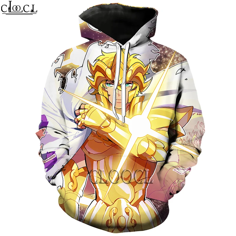 

HX Newest Anime The Knights of the Zodiac Saint Seiya 3D Print Men Women Popular Harajuku Hoodies Streetwear Casual Hip Hop Tops