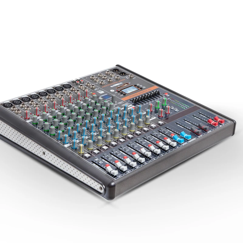 Audio Mixer Professional Audio Mixer Bluetooth 8 Channels 16/ 24Channels DJ Mixer Console For Conference Meeting Stage Line Array Speaker