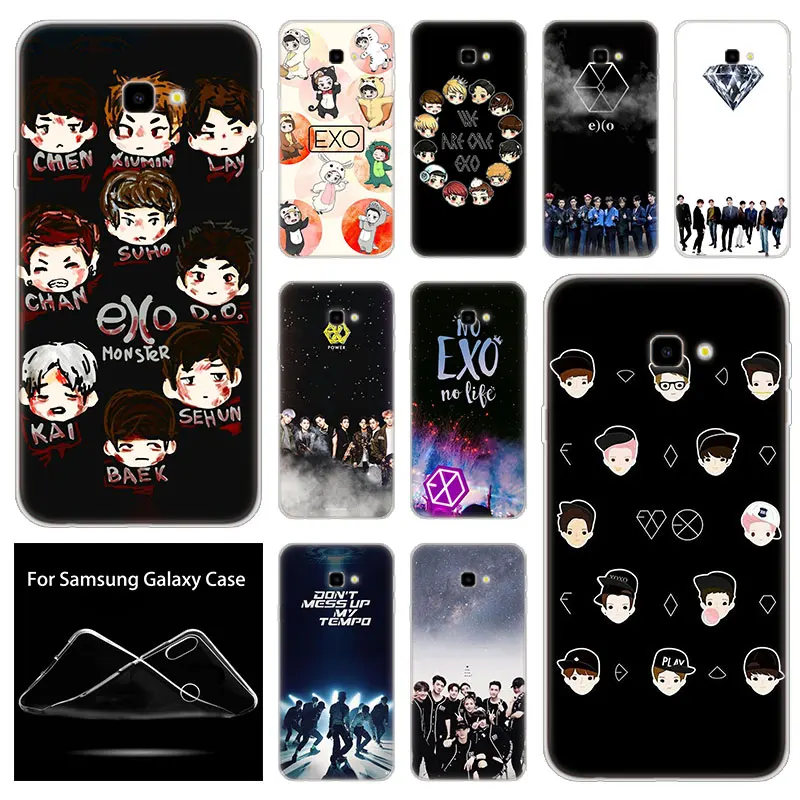 

Soft Silicone Kpop exo Lucky one Case For Samsung Galaxy J8 J6 J4 J2 Pro 2018 Core J6 J7 Prime J3 2016 J5 2017 EU J4 Plus Cover