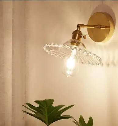 

Glass Design Vintage Industrial Glass Wall Light With Metal Base Lampara De Pared Steam Punk wall light fixture