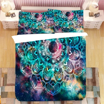 

Mandala 3D Printed 3pcs Bedding Set Duvet Cover Bed Cover Set Bedspreads Home Textiles
