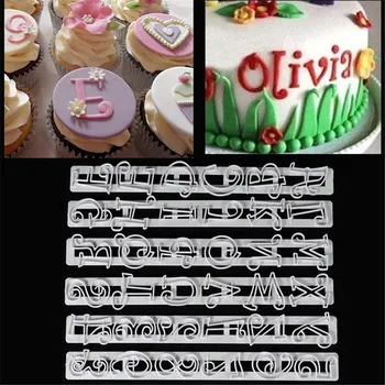 

Russian Letters Kitchen 6PCS/SET Large Fondant Plastic Alphabet Letter Number Mold Cake Decorating Tools Baking Cookie Cutter