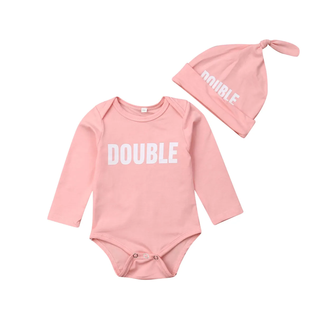 Emmababy новорожденных детская одежда для близнецов короткий рукав Пустой двойной