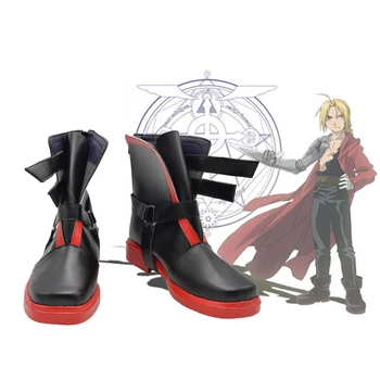 Anime Fullmetal Alchemist Cosplay buty buty Edward Elric Cosplay buty impreza z okazji Halloween codzienny wypoczynek buty gra Cosplay buty tanie i dobre opinie Unisex Dla dorosłych Kostiumy