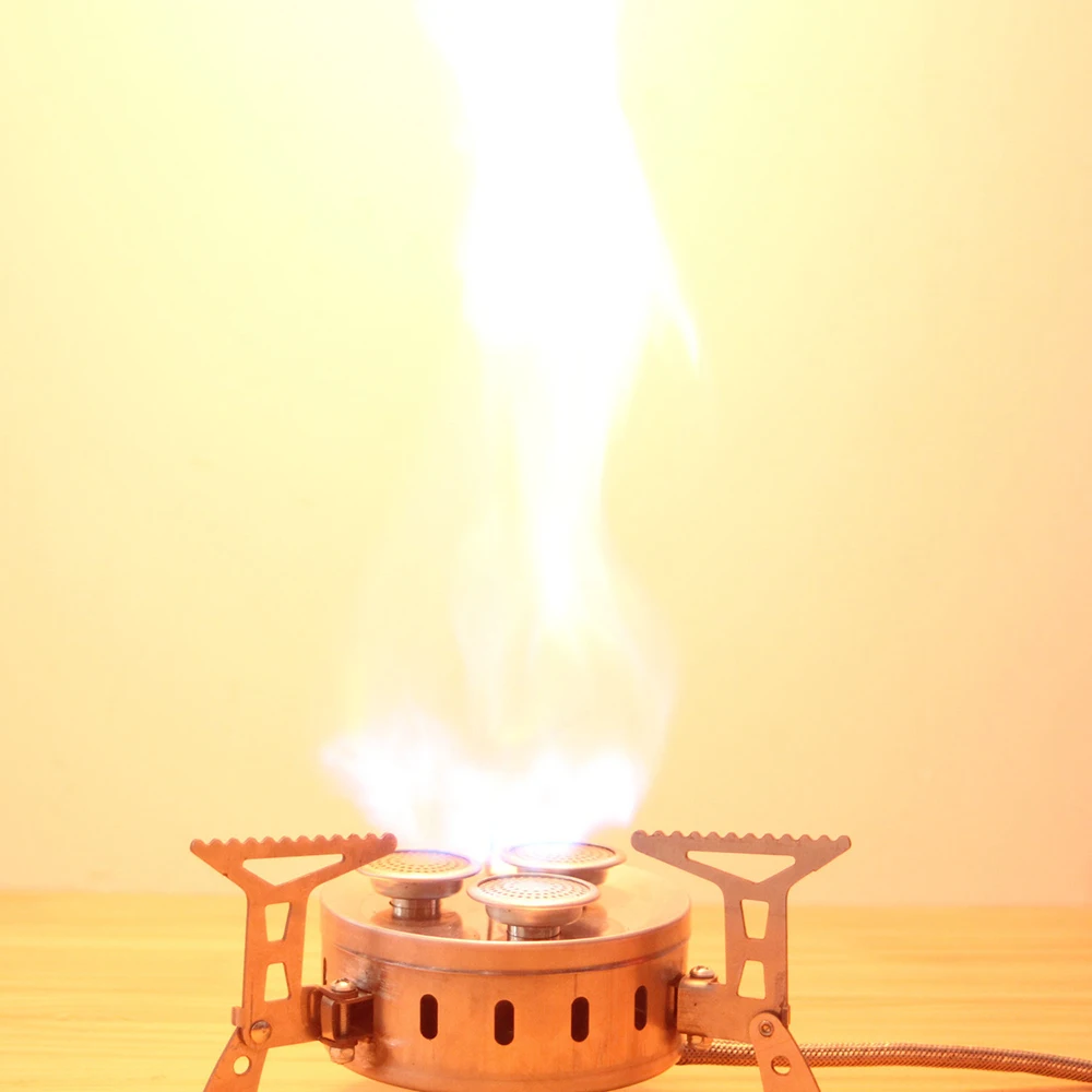 Открытый кемпинг 3 горелки газовая плита Портативный складной Нержавеющая сталь Пособия по кулинарии плита печь для пешего туризма Пеший туризм для пикника