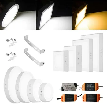 

2x led panel lamp surface mounted wall lamp ceiling light wall lamp warm white cool white neutral white 6W 12W 18W 24W AC 85V-265V