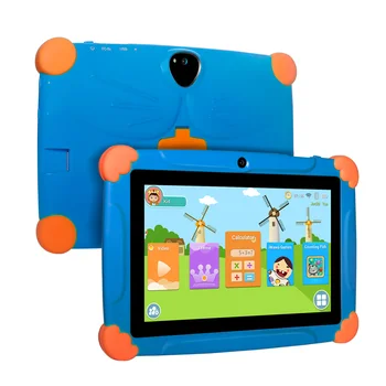 

Android 8.1 Tablet for Kids French Android Touch 7inch HD Pad with Silicone Case USB charge Quad Core 1GB 16GB