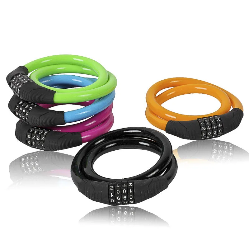 

Bike Lock MTB Bicycle password Cable wire Lock chain Steel safety security Bike Cycling color safe Lock pad combination