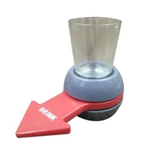 Винная Питьевая игра 8*3*18 см, барная посуда, креативные игрушки для напитков, вращающаяся игрушка-указка, ABS, черный, красный, семейные вечерние подарки