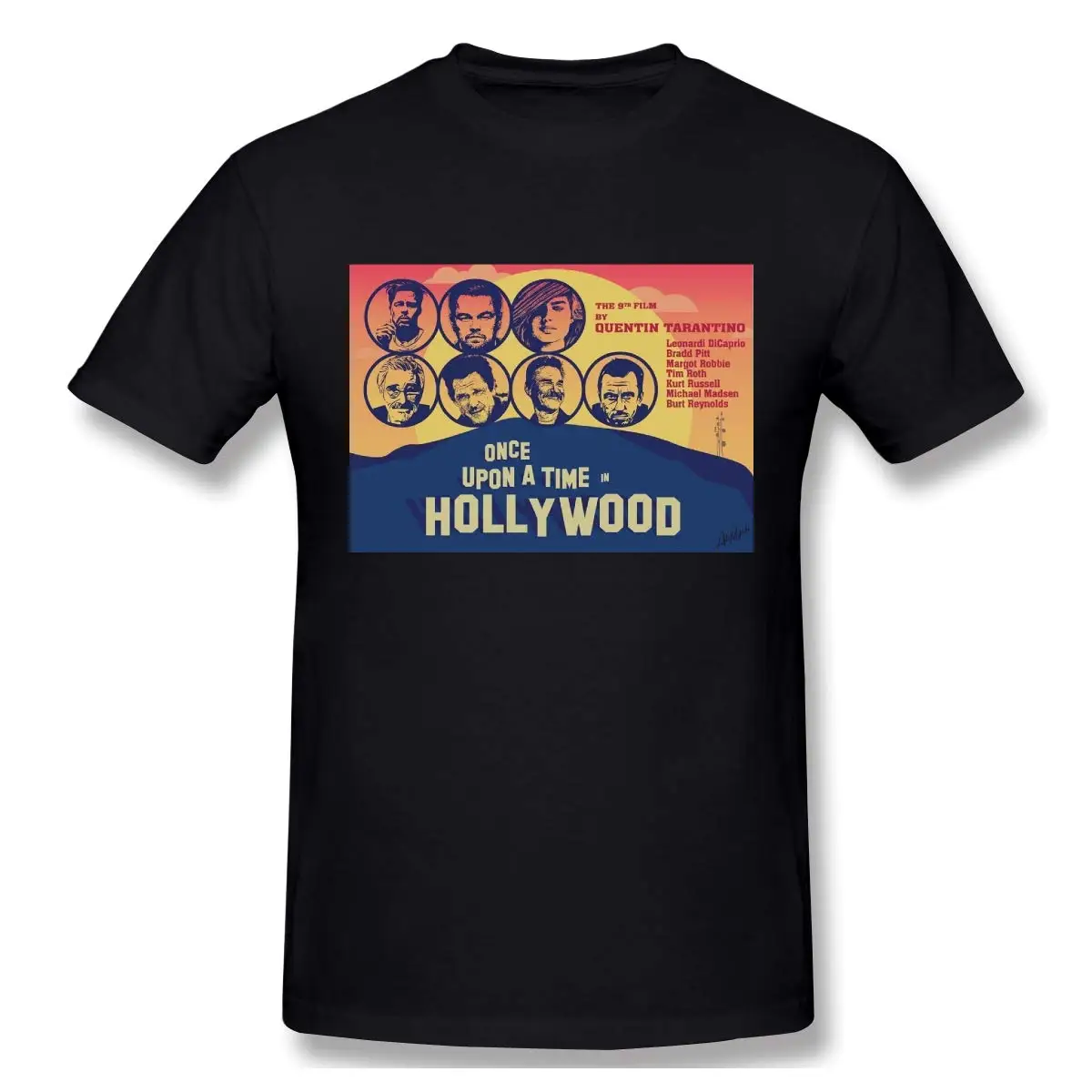 

men Once Upon A Time in Hollywood t shirt 2018 New Fashion Men'S T-Shirts Short Sleeve