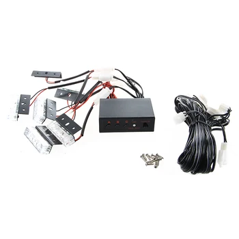 

18 LED Strobe Light Flash Strobe Blinking White Emergency Stickers