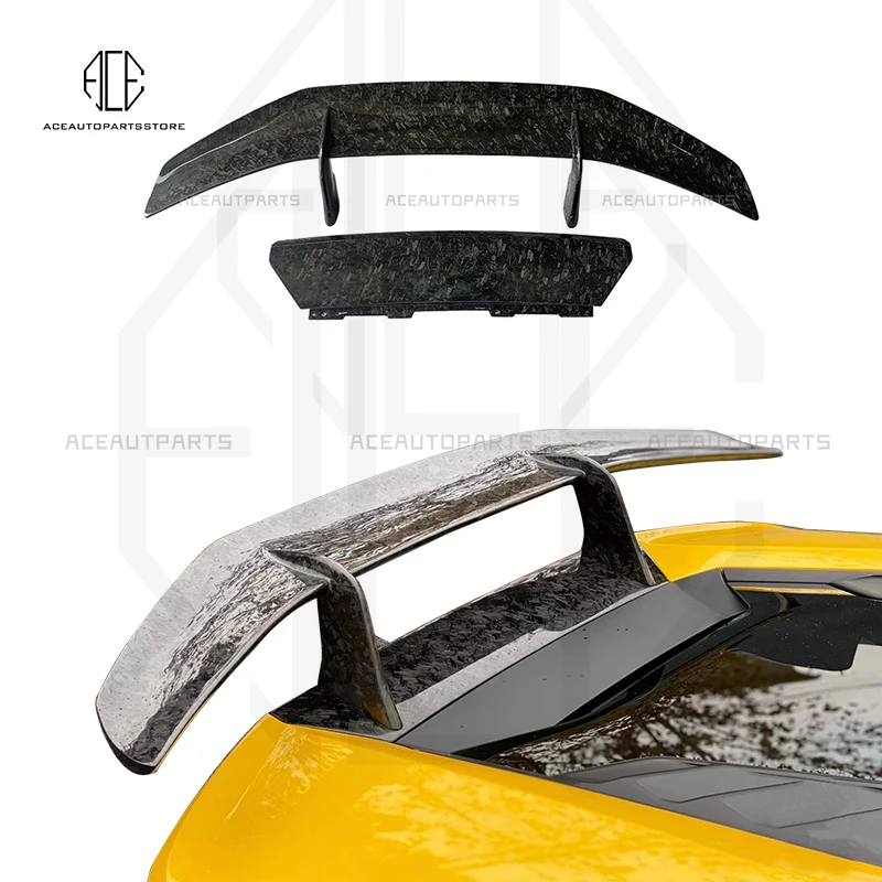 

Dry Forged Carbon Rear Wing Spoiler for Lamborghini Huracan LP580 LP610 evo RWD spyder Coupe 2-Door 2014-up
