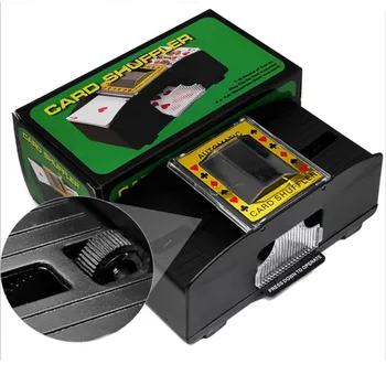 

Automatic Card Shuffler 2 Deck For Board Game Poker Playing Cards Wooden Electric Automatic Shuffler