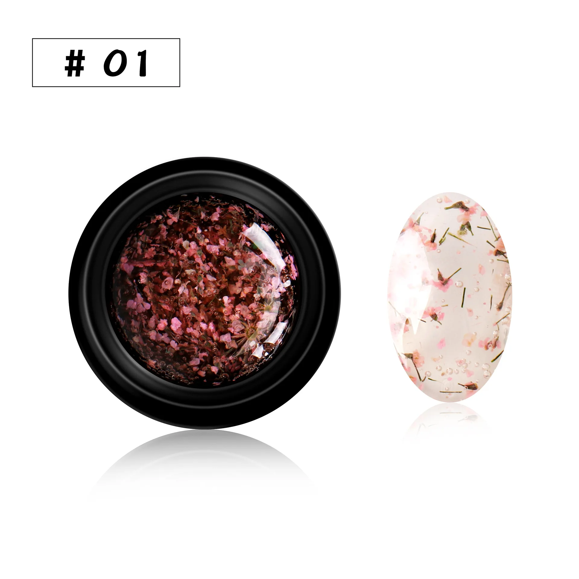 Nusx 2020 Newest DIY Natural Dried Flower Fairy Nail Gel Polish Floral Soak Off Manicure UV 4