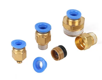 

10Pcs BSPT PC4-M5 PC4-01 PC6-01 Pneumatic Connectors Male Straight One-touch Pneumatic Fittings