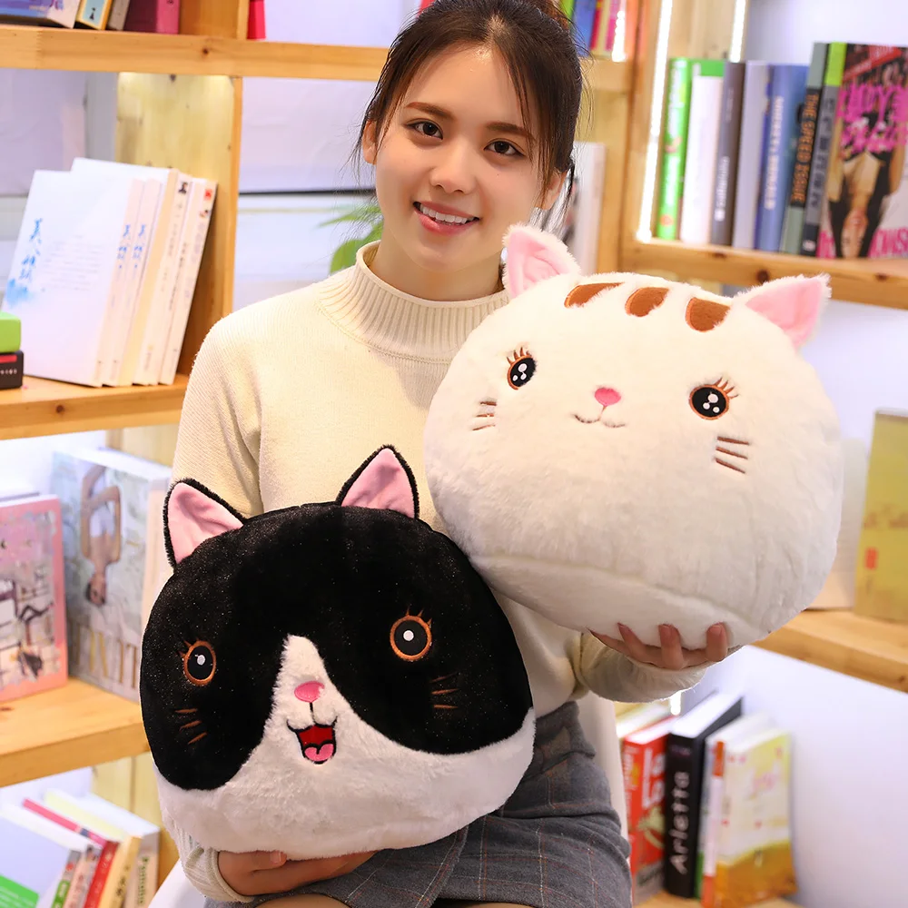 

Cute bean paste cat dumpling plush toy baby soothing accompany sleep pillow sofa bedside cushion holiday birthday gift