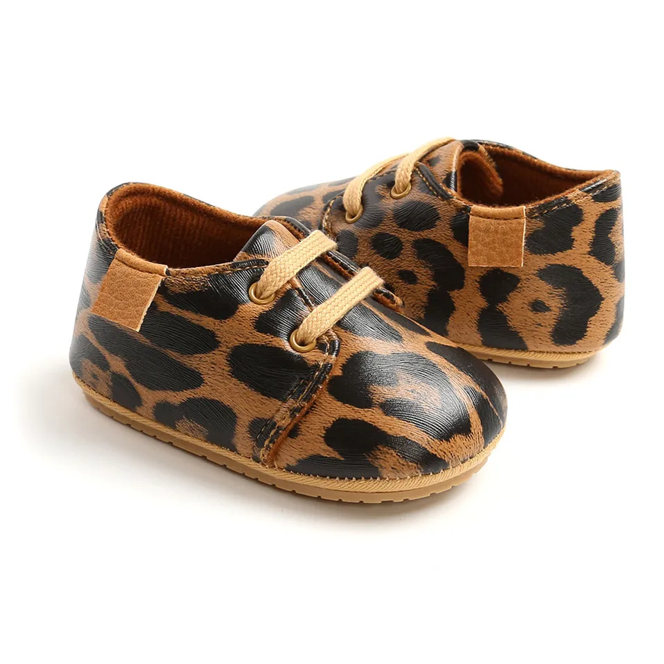 New Baby Shoes Retro Leather Boy Girl Shoe Bebes Multicolor Toddler Rubber Sole Anti-slip First Walkers Infant Newborn Moccasins