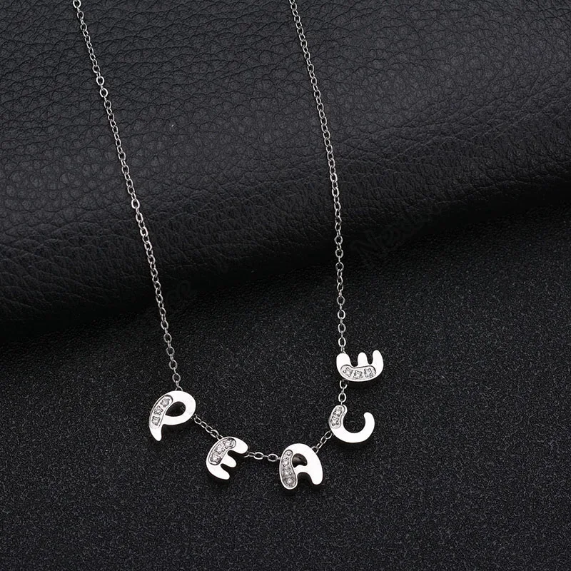 Nextvance крошечное милое первоначальное ожерелье изящное низменное ожерелье с буквенными подвесками нежное персонализированное имя подарок для мамы ребенка