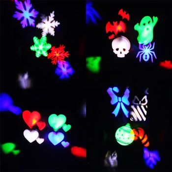 

Mini EU/US 100-240V Holiday light led projector spotlight with 2 slides Indoor/Outdoor Christmas Party decoration