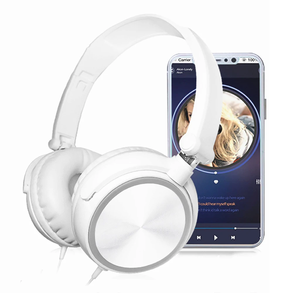 Auriculares deportivos estéreo de graves, cascos de música HiFi de 3,5mm con cancelación de ruido para Xiaomi, Huawei y Iphone