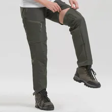 Outdoor Sports Leisure Quick-drying Pants Men Women Hiking Pants Long Short Trousers Detachable NGD88