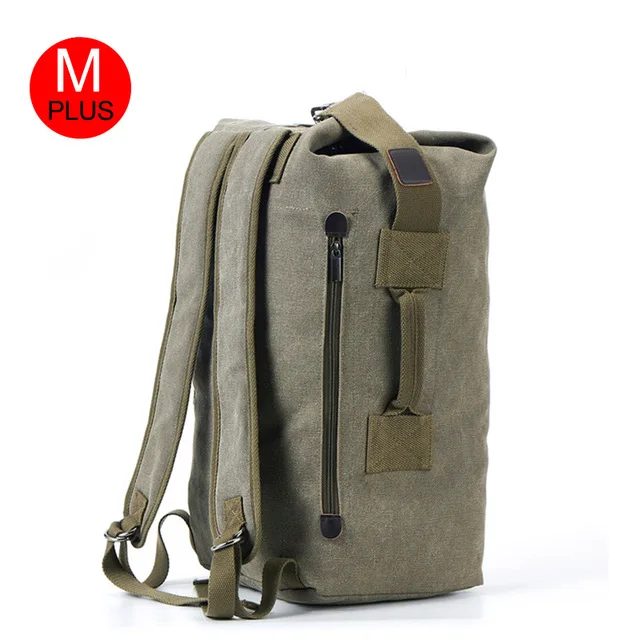Мужская сумка Bacpkack для путешествий, большая армейская сумка-мешок, многофункциональные военные холщовые рюкзаки, спортивные сумки на плечо XA188WA - Цвет: Plus Army Green M